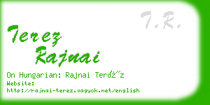 terez rajnai business card